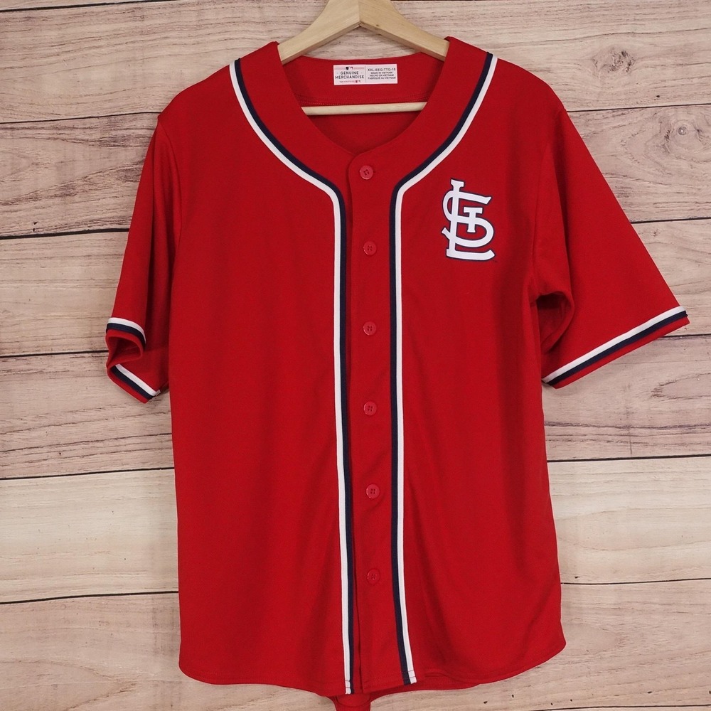 St. Louis Cardinals Jersey Boys 2XL 18 Red MLB Baseball Genuine Merchandise